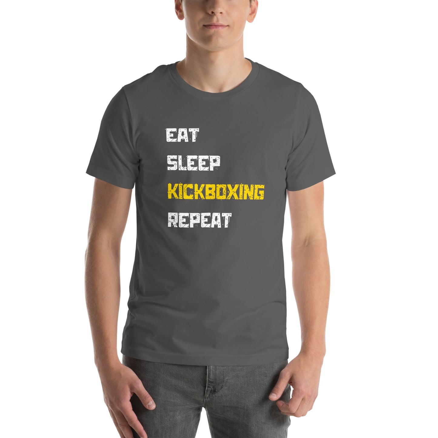 "Eat Sleep Kickboxing Repeat" Unisex t-shirt