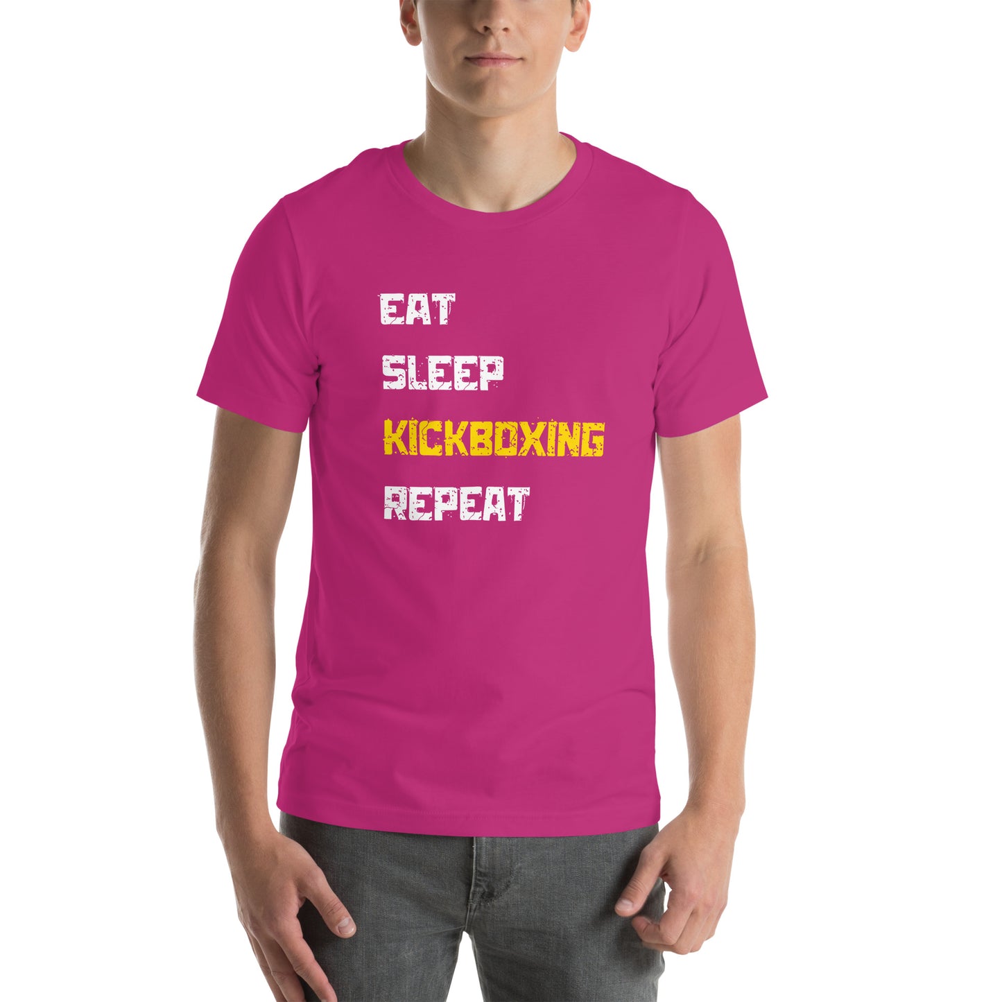 "Eat Sleep Kickboxing Repeat" Unisex t-shirt
