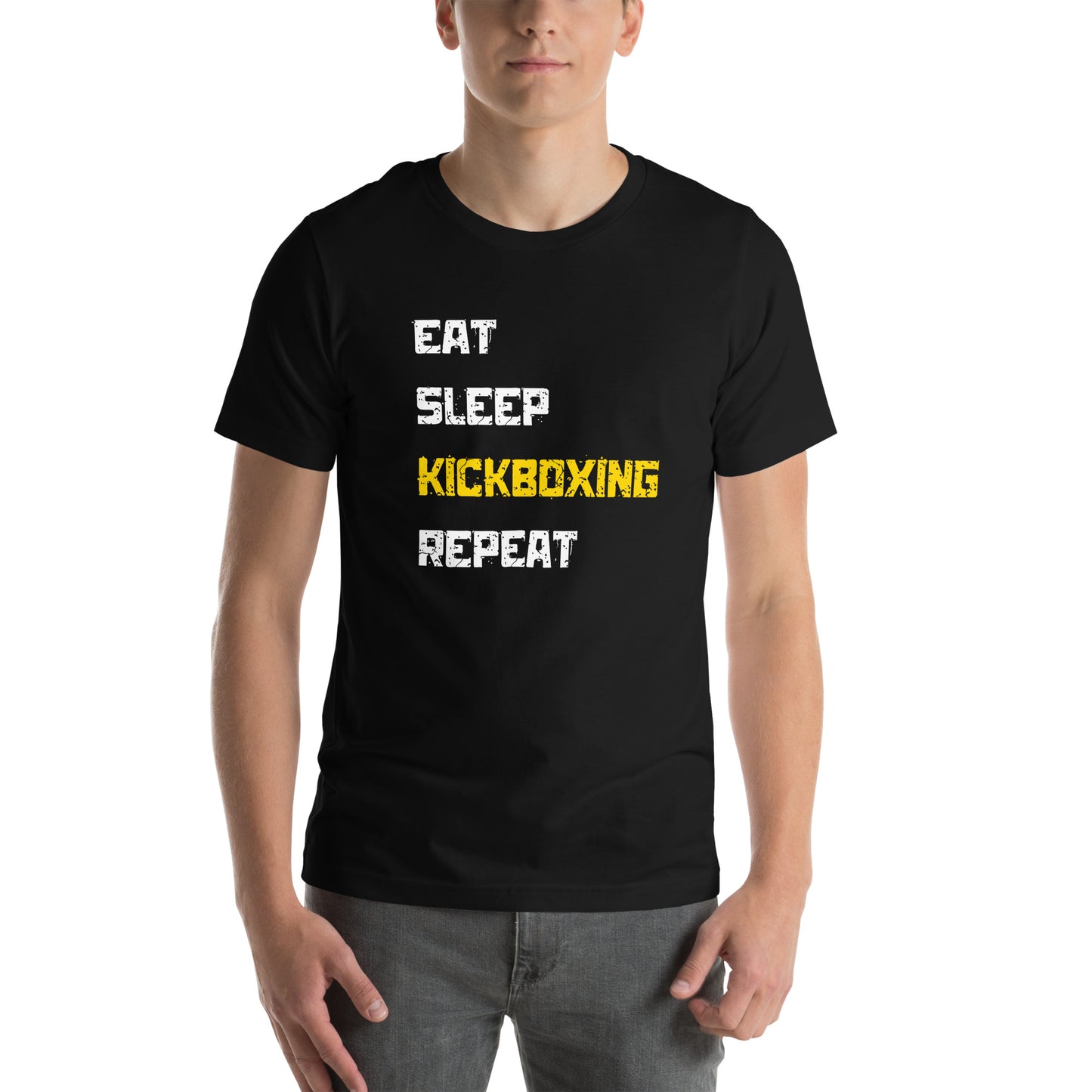 "Eat Sleep Kickboxing Repeat" Unisex t-shirt