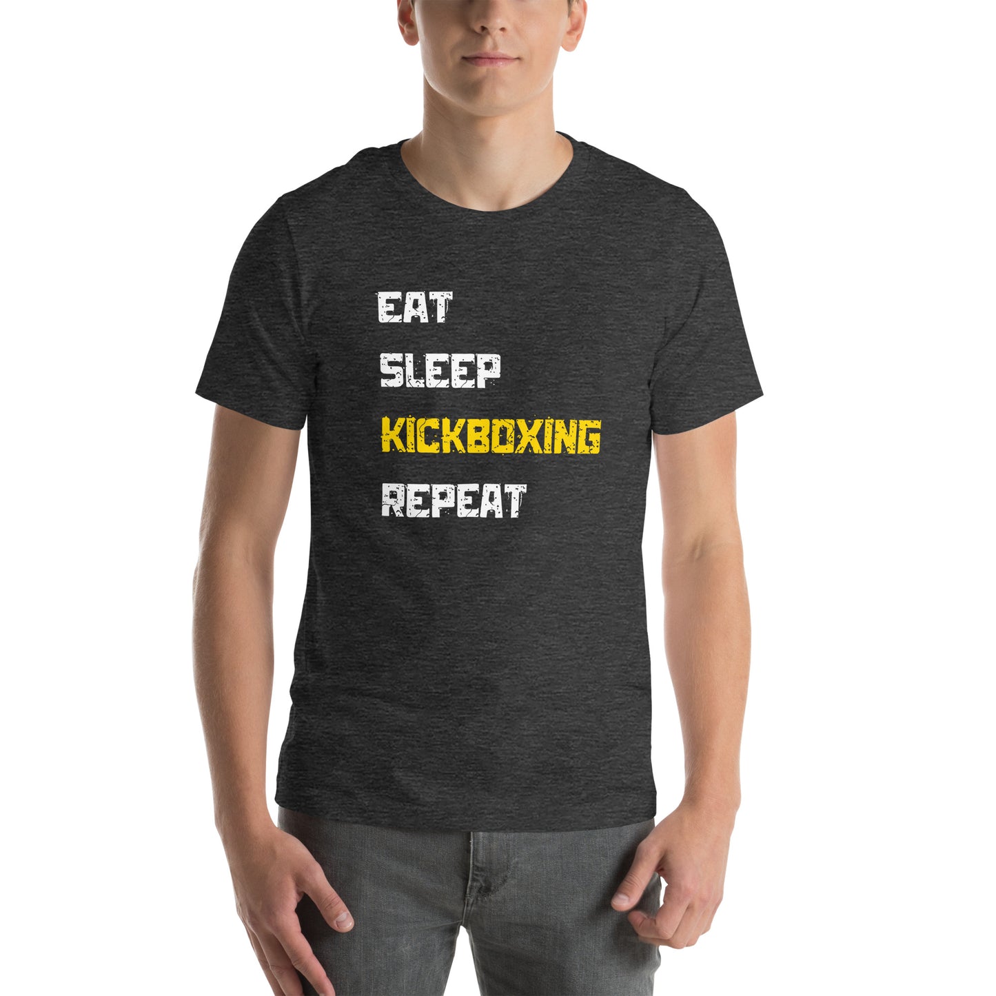 "Eat Sleep Kickboxing Repeat" Unisex t-shirt