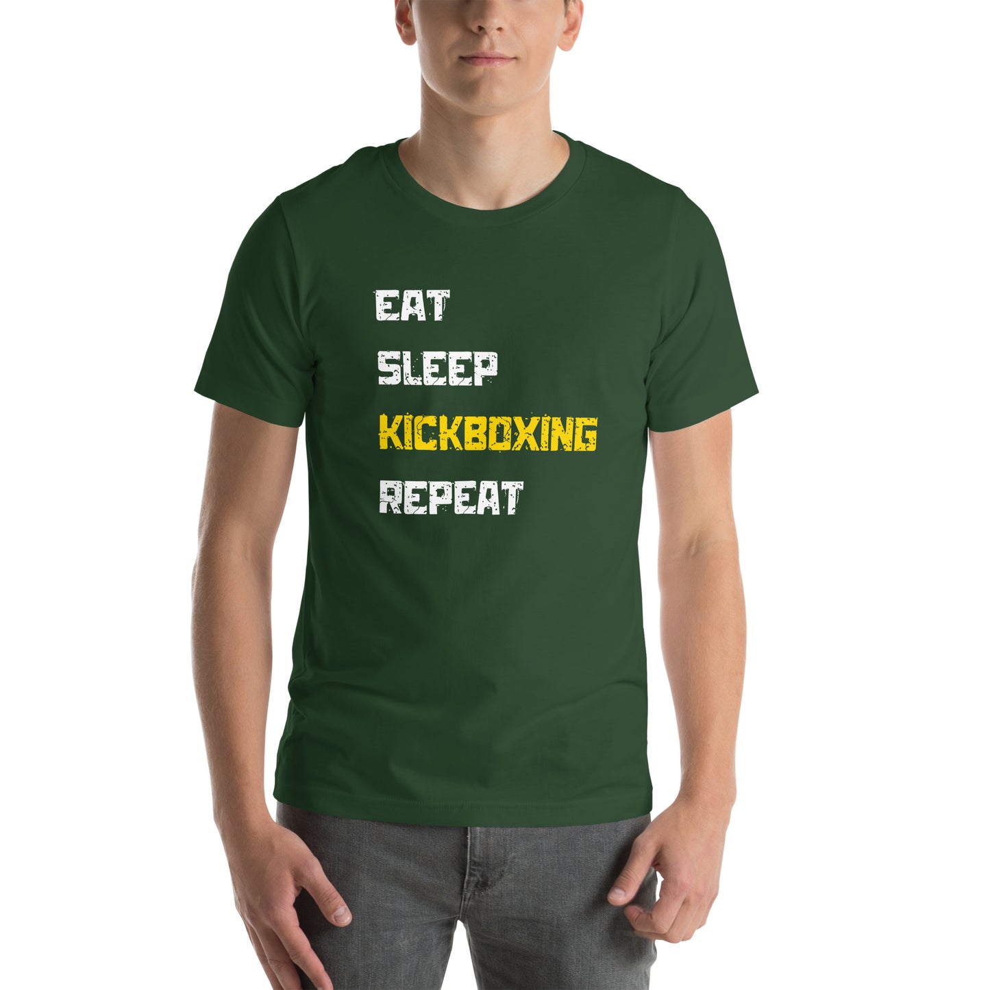 "Eat Sleep Kickboxing Repeat" Unisex t-shirt