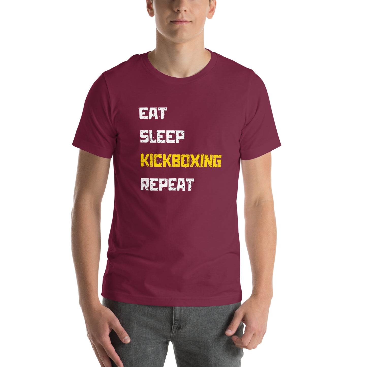 "Eat Sleep Kickboxing Repeat" Unisex t-shirt