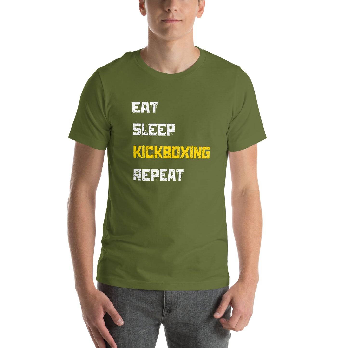 "Eat Sleep Kickboxing Repeat" Unisex t-shirt