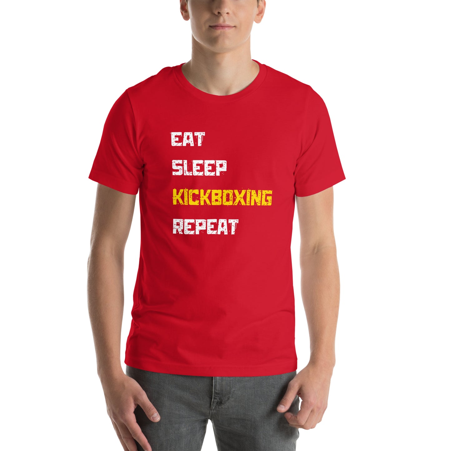 "Eat Sleep Kickboxing Repeat" Unisex t-shirt