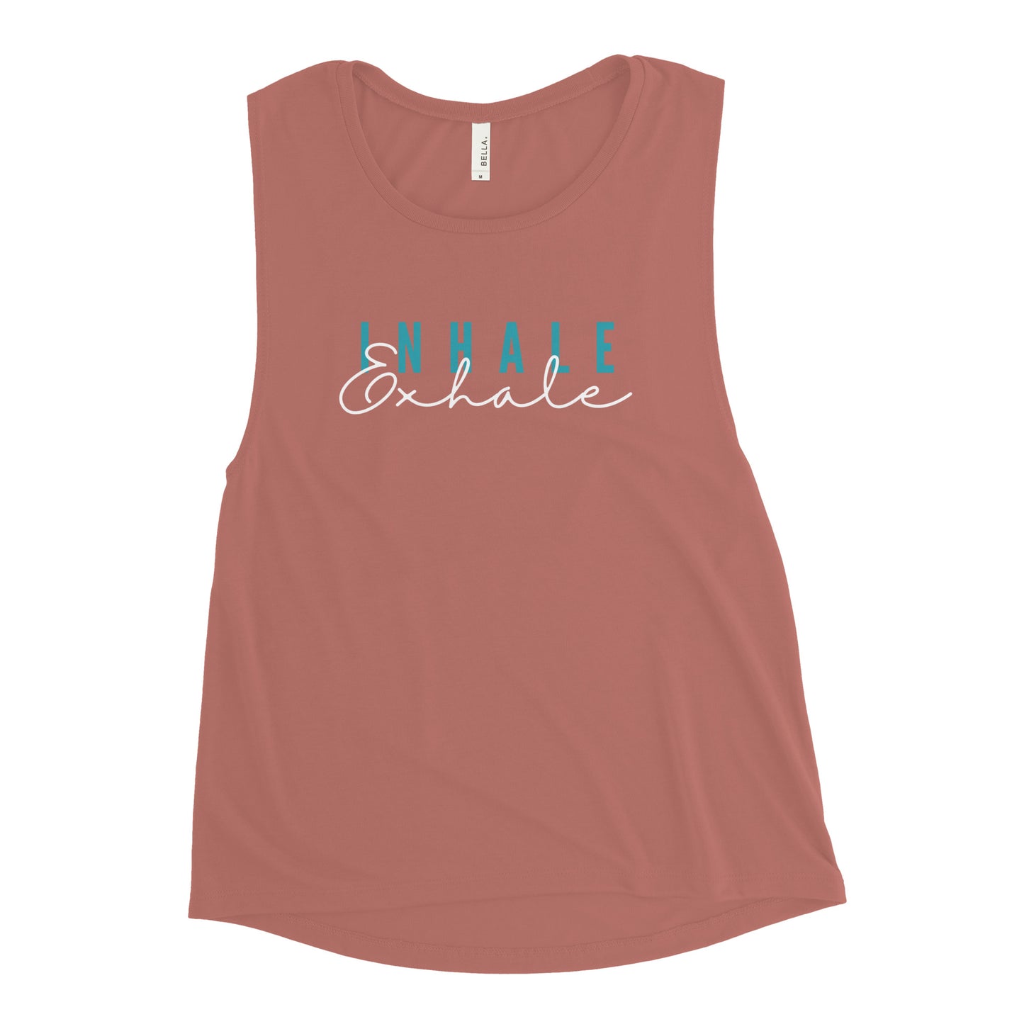 "Inhale Exhale" Ladies’ Muscle Tank