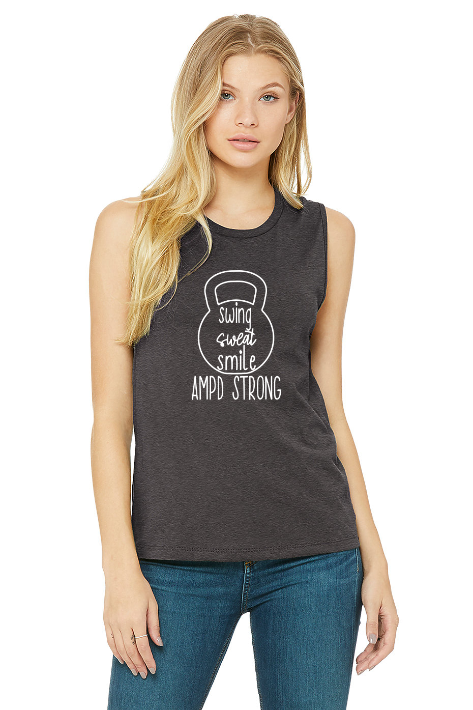 "Swing Sweat Smile" Muscle Tank (Women's)