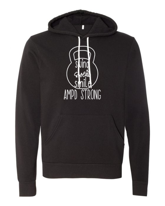"Swing Sweat Smile" Fleece Hoodie (Unisex)