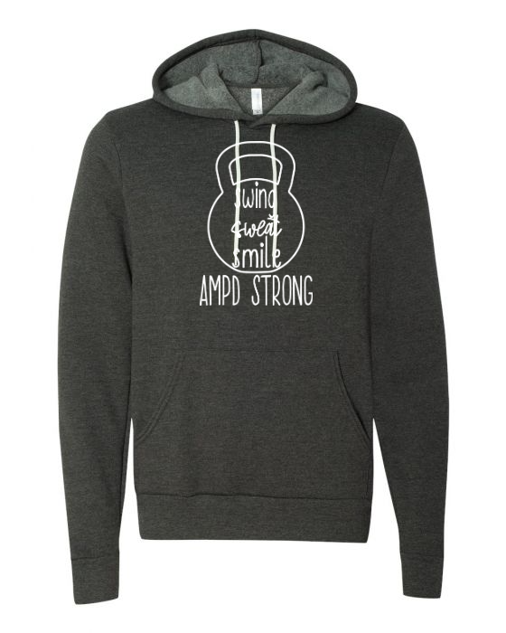 "Swing Sweat Smile" Fleece Hoodie (Unisex)