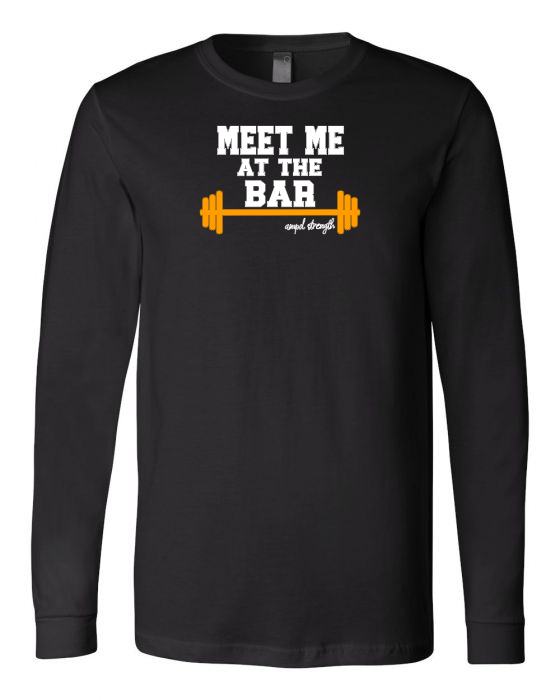 "Meet Me At The Bar" Unisex Jersey Long Sleeve Tee