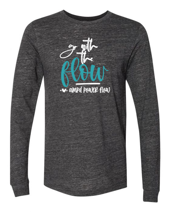 "Go With The Flow" Unisex Jersey Long Sleeve Tee