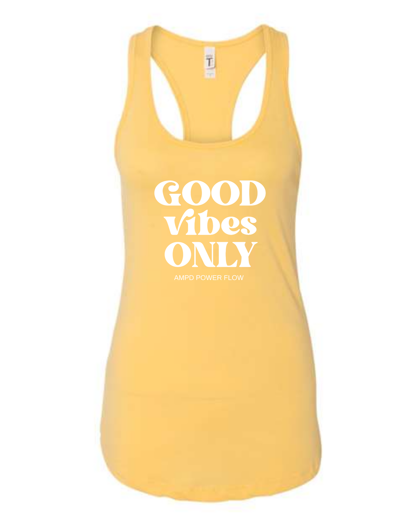 "Good Vibes Only" Racerback Tank Top