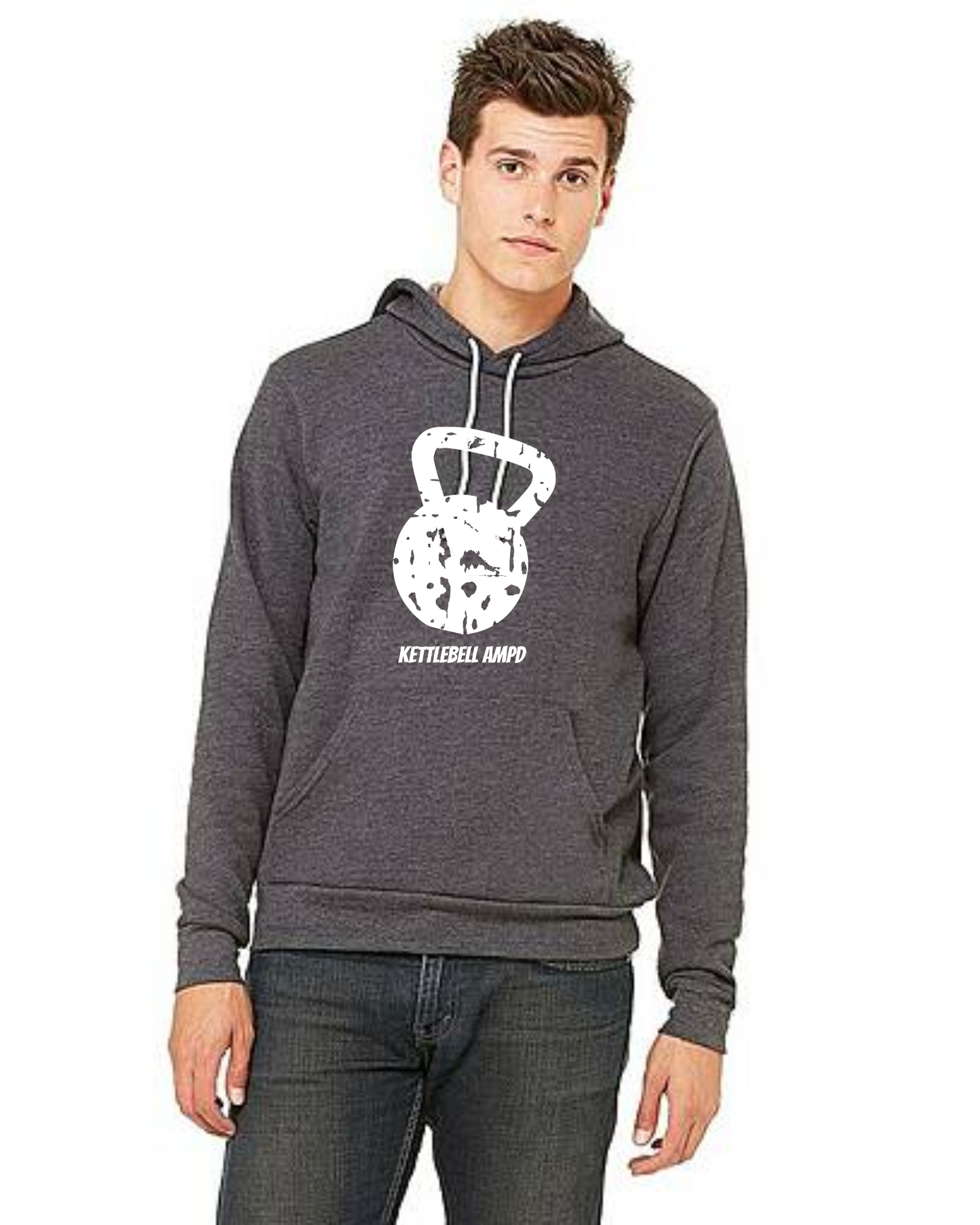 "Kettlebell Grunge" Unisex Hoodie