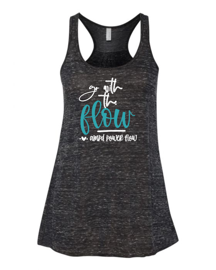 "Go With The Flow" Flowy Racerback Tank (Women's)