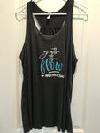 “Go with the flow” flowy racerback tank top
