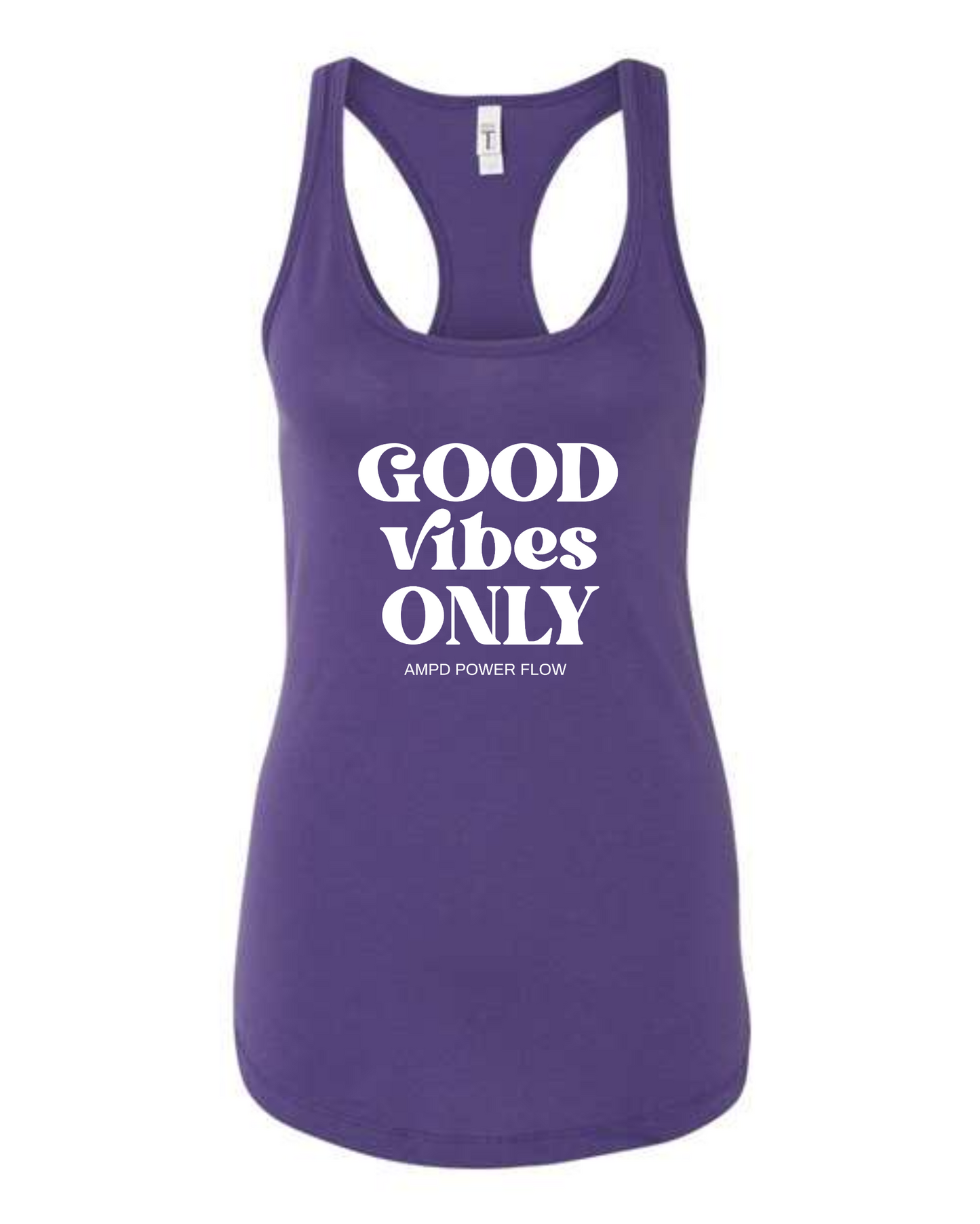 "Good Vibes Only" Racerback Tank Top
