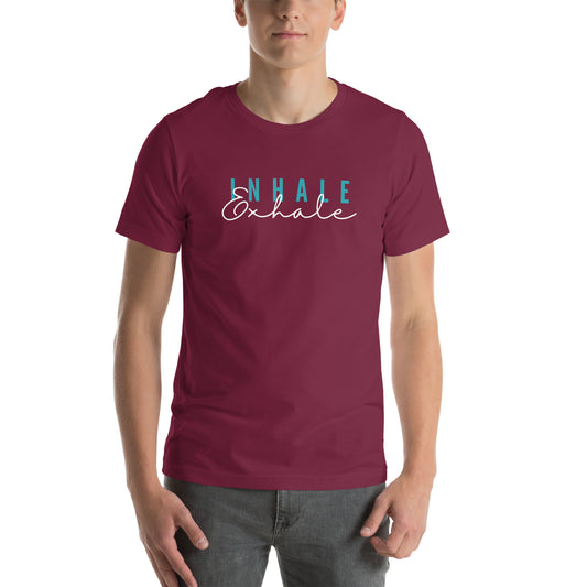 "Inhale Exhale" Unisex t-shirt