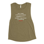 "No Time For Excuses" Ladies’ Muscle Tank