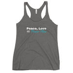 "Peace, Love and Power Flow" Women's Racerback Tank