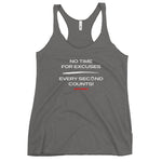 "No Time For Excuses" Women's Racerback Tank