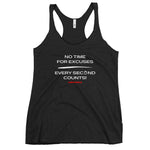 "No Time For Excuses" Women's Racerback Tank