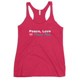 "Peace, Love and Power Flow" Women's Racerback Tank