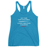 "No Time For Excuses" Women's Racerback Tank