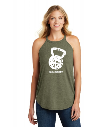 "Kettlebell Grunge" Rocker Tank Top