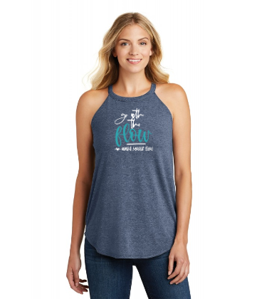 "Go With The Flow" Rocker Tank Top