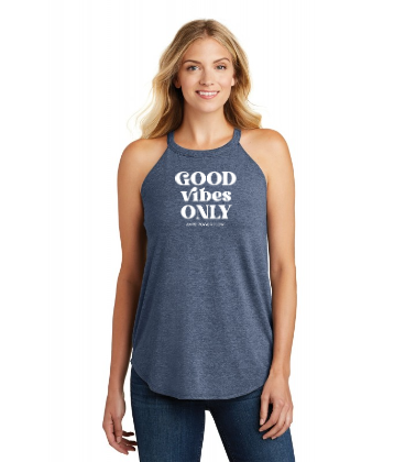 "Good Vibes Only" Rocker Tank Top