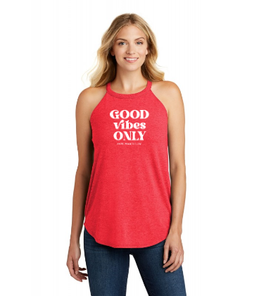 "Good Vibes Only" Rocker Tank Top