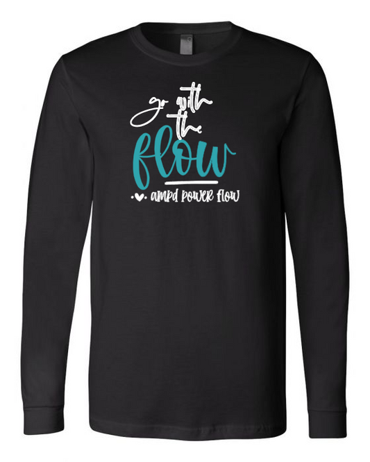 "Go With The Flow" Unisex Jersey Long Sleeve Tee