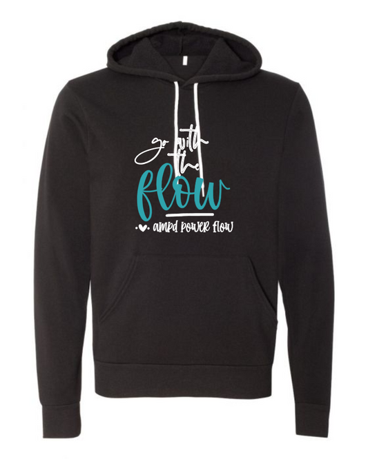 "Go With The Flow" Fleece Hoodie (Unisex)