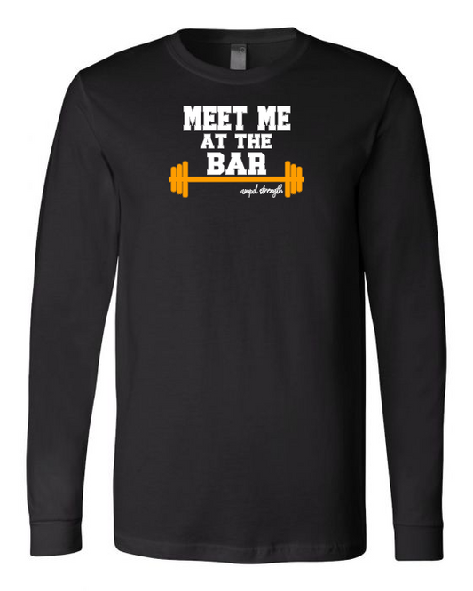 "Meet Me At The Bar" Unisex Jersey Long Sleeve Tee