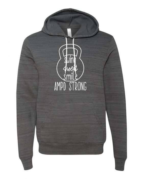 "Swing Sweat Smile" Fleece Hoodie (Unisex)