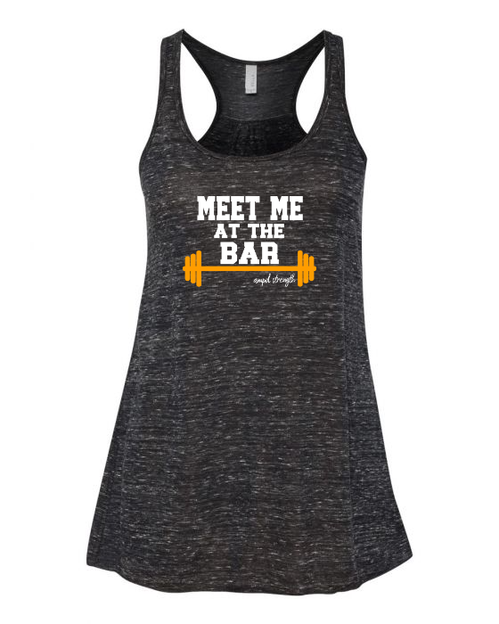 "Meet Me At The Bar" Flowy Racerback Tank (Women's)