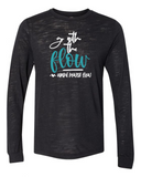 "Go With The Flow" Unisex Jersey Long Sleeve Tee