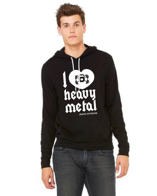 "I Love Heavy Metal" Unisex Hoodie