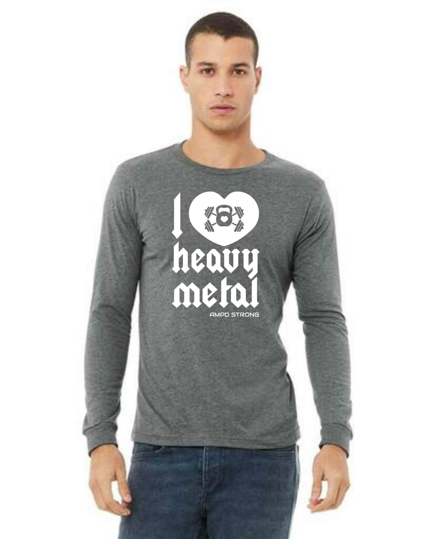 "I Love Heavy Metal" Unisex Jersey Long-Sleeve Tee