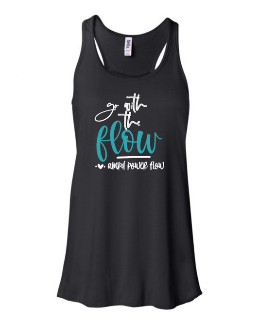 "Go With The Flow" Flowy Racerback Tank (Women's)