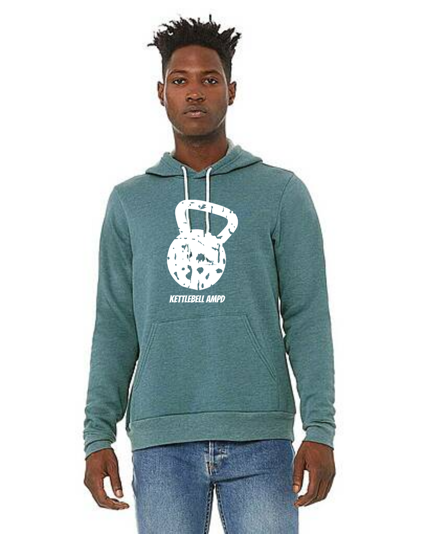 "Kettlebell Grunge" Unisex Hoodie