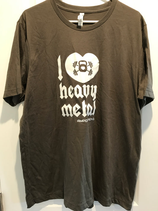 "I love heavy metal" short sleeve unisex tee