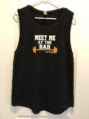 “Meet me at the bar” muscle tank
