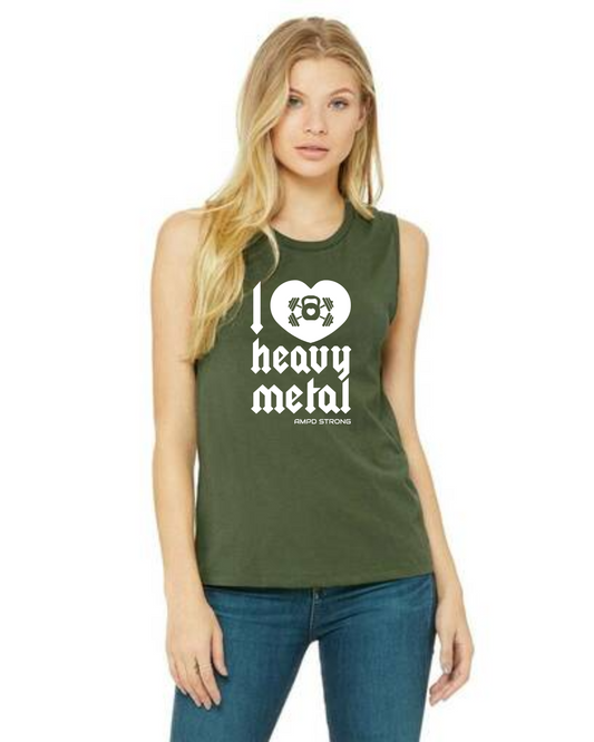 "I Love Heavy Metal" Women's Muscle Tank
