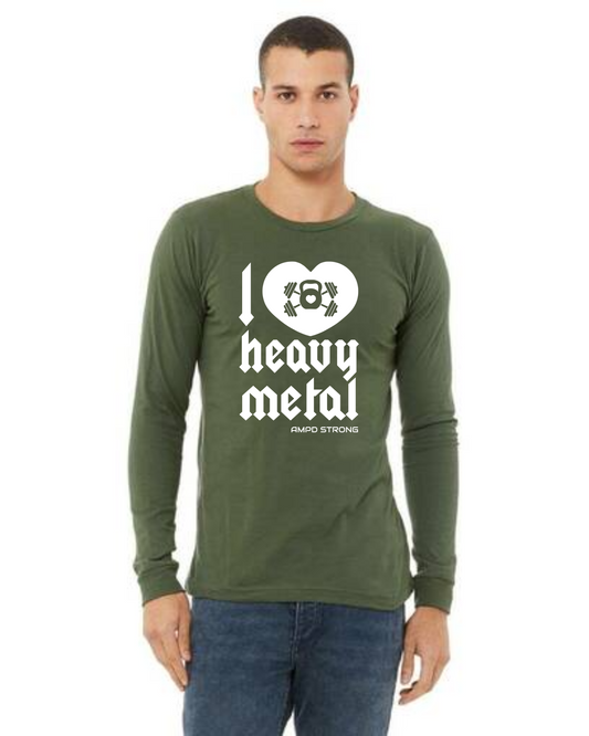 "I Love Heavy Metal" Unisex Jersey Long-Sleeve Tee