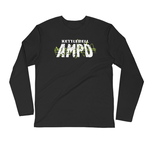 Men's Long Sleeve Fitted Crew - Kettlebell AMPD