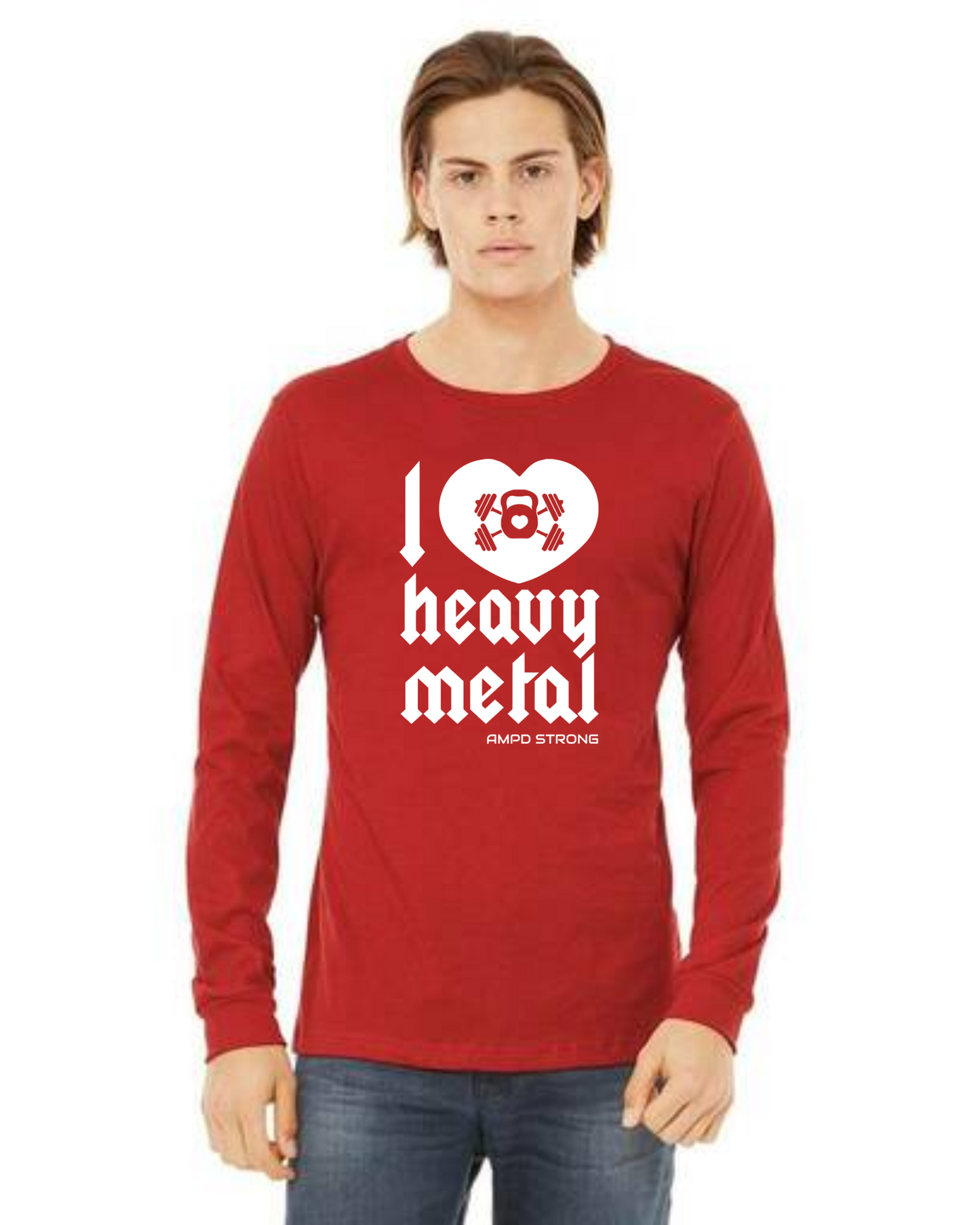 "I Love Heavy Metal" Unisex Jersey Long-Sleeve Tee