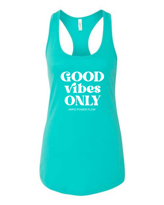 "Good Vibes Only" Racerback Tank Top